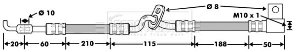 BORG & BECK Pidurivoolik BBH7478